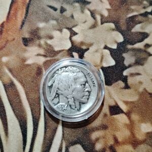 Classic 1934 Buffalo Nickel Coin in Protective Case